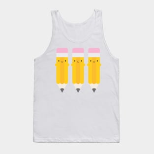 Happy Kawaii Pencils Tank Top